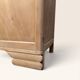 Parisian Art Deco wardrobe, renovated with raw wood.