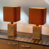 Paire de lampes années 70