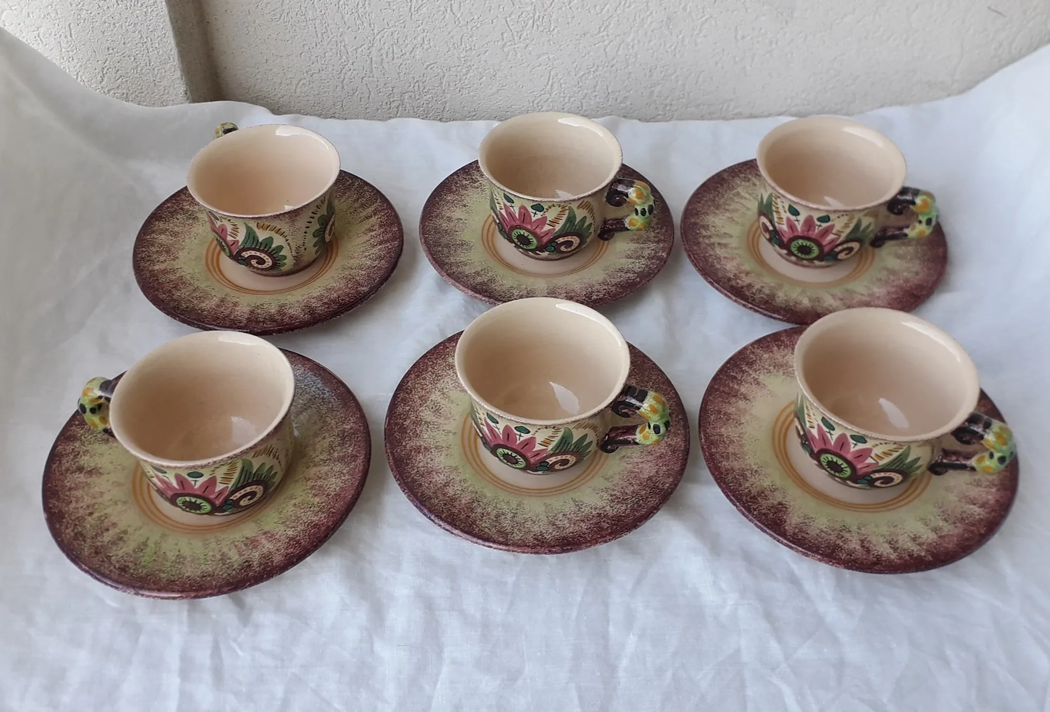 Quimper faience mugs