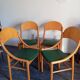 Chaises Baumann bois et skaï