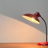 Red German table lamp mid-century 6786 by Christian Dell for Kaiser Idell, 1960s