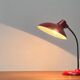 Lampe de table articulée en métal rouge 6786 par Christian Dell pour Kaiser Idell, années 1960