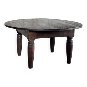 Table basse ronde ancienne - pieds