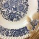 Hollow plates blue flowers