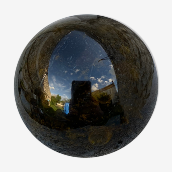 Boule en verre sulfure verre soufflé et bulle verrerie de biot vintage