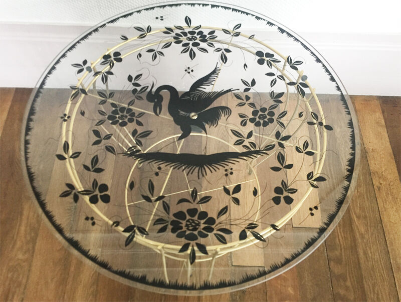 Table low hollywood regency décor 'phoenix', 1950