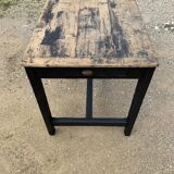 Old black wooden farmtable