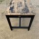 Table de ferme en bois noir