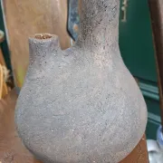 Brutalist Double Ceramic Vase
