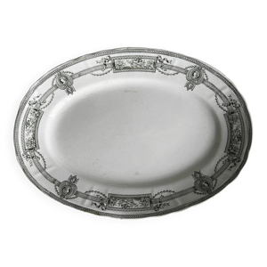 plat ovale ancien en