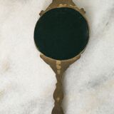 Brass hand mirror 26x11cm