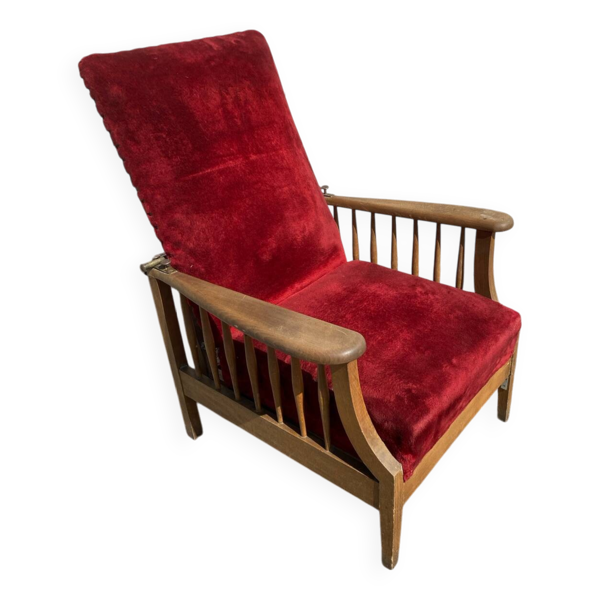 Fauteuil Morris velours