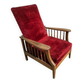 Fauteuil Morris velours