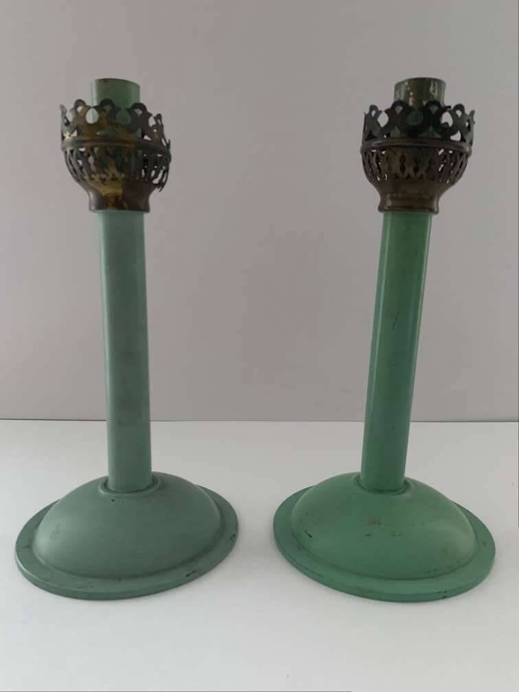 2 Bauhaus Windlichter Bougeoirs Porte-bougies