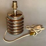 Bibendum chrome ceramic lamp 1970