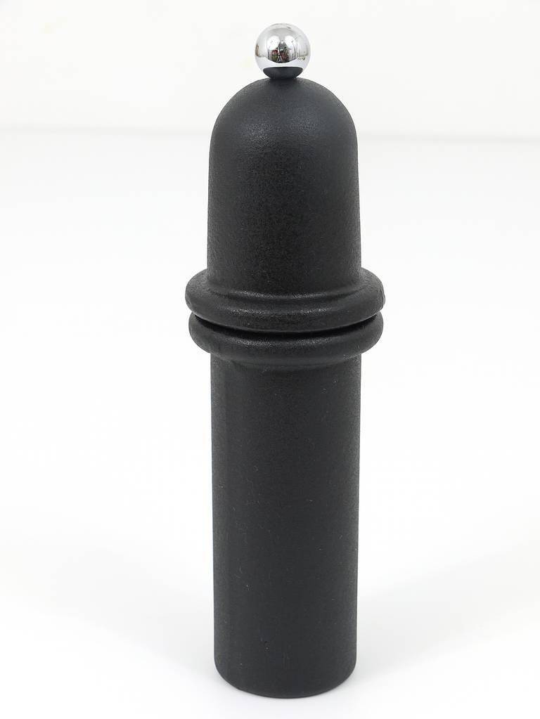 Beautiful cast iron salt and pepper mill by Carl Aubock with Peugeot mill, 1970s.