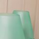 Mint Murano Glass Mushroom Table Lamp from Italy, 1980s Mid-Century with Metal Base
