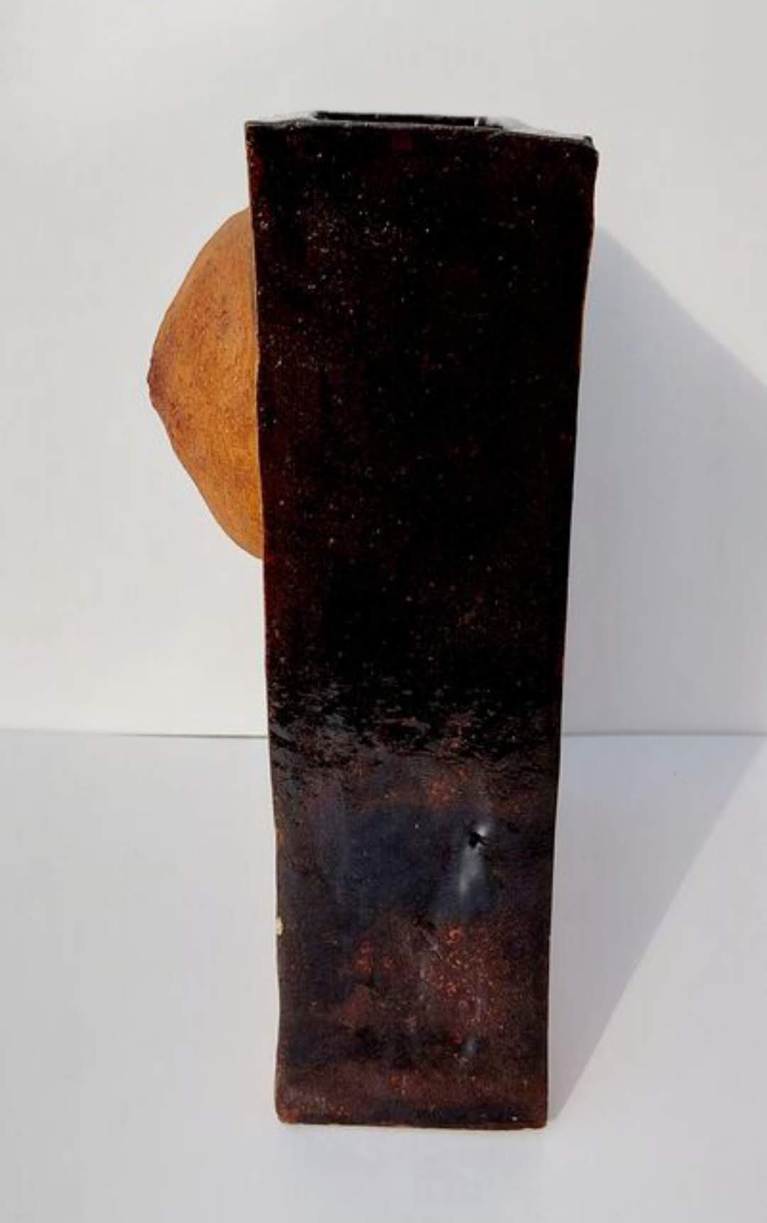 Vase céramique et terre chamottée Karen Boel 1970