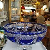 Blue Lorraine crystal cup