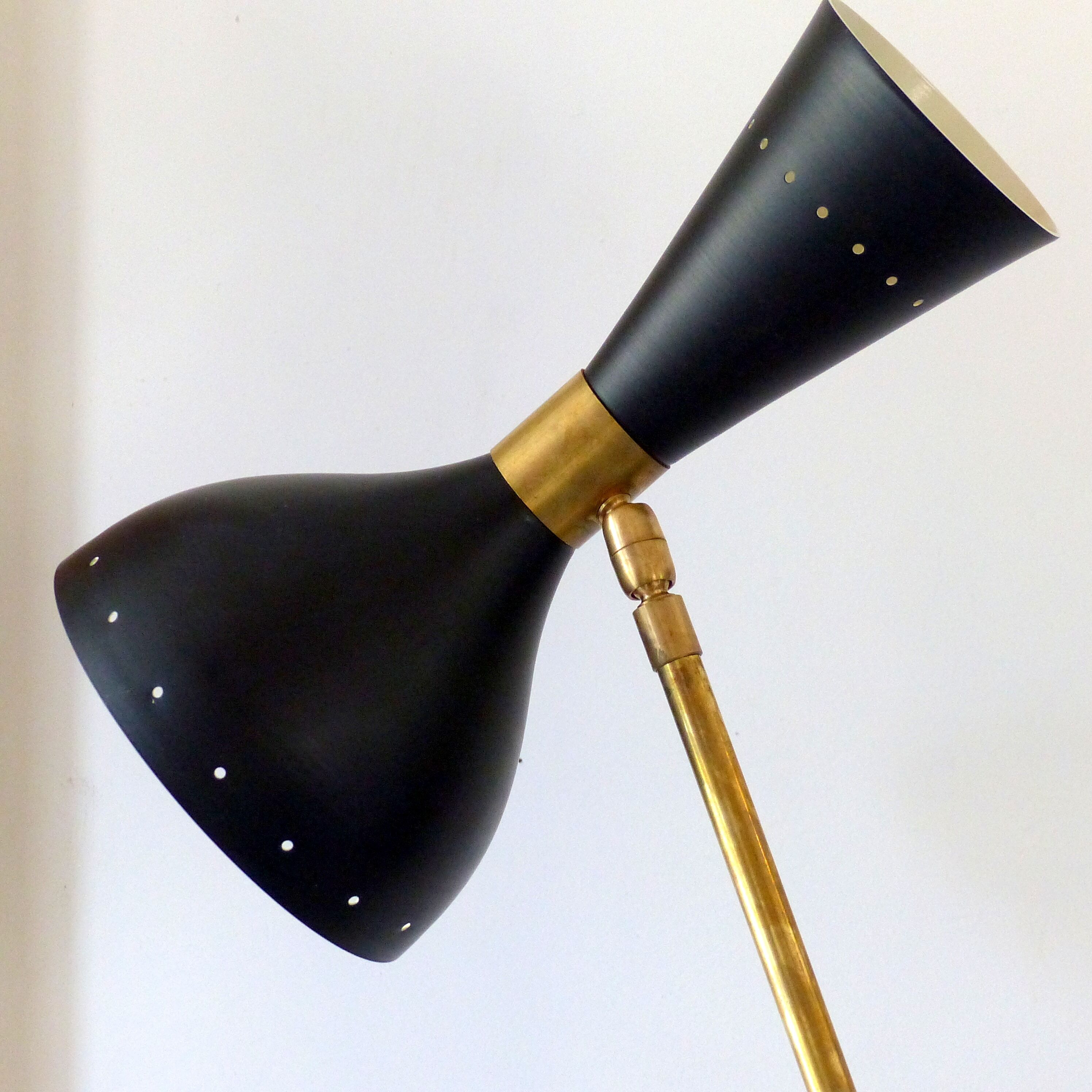 Floor lamp diabolo 3 fires in the style of the Italian creations of the 50s