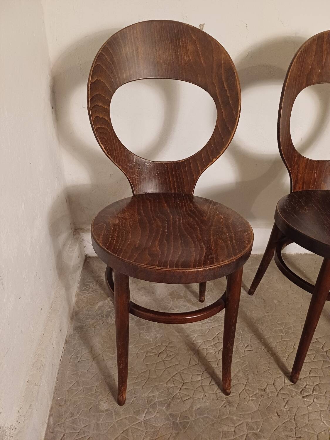 Set of 3 Baumann Mouette bistro chairs