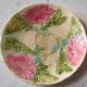 Old flat slip plate from Onnaing with floral decoration