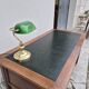 Louis XVI style minister's desk in solid walnut, 4 drawers, old manufacture