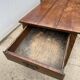 Solid wood farmhouse table with 2 drawers, 1900