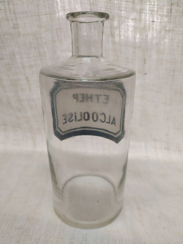 Bottle Glass Bottle Apothecary Pharmacy Ether Alcoholic Old Vintage Selency