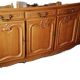 Solid cherry wood cabinet with 4 doors and 4 drawers (255/55cm H 105cm)