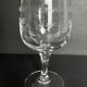 6 Engraved crystal water glasses