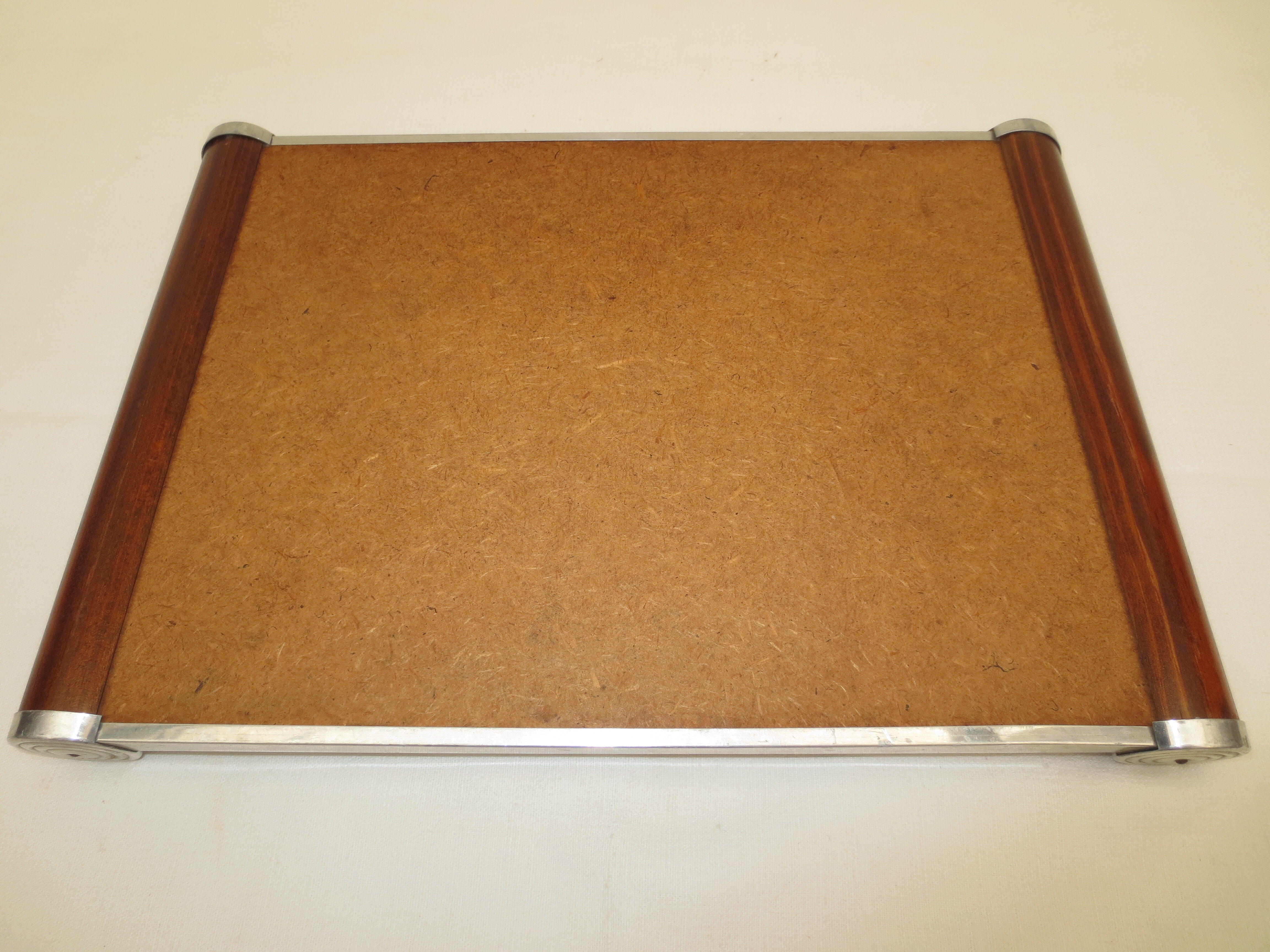 Mirror tray handles fruit wood from the 50s