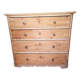 4-drawer pine chest of drawers