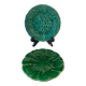 Two old majolica plates