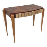 Art Deco console in different types of wood, France 1940