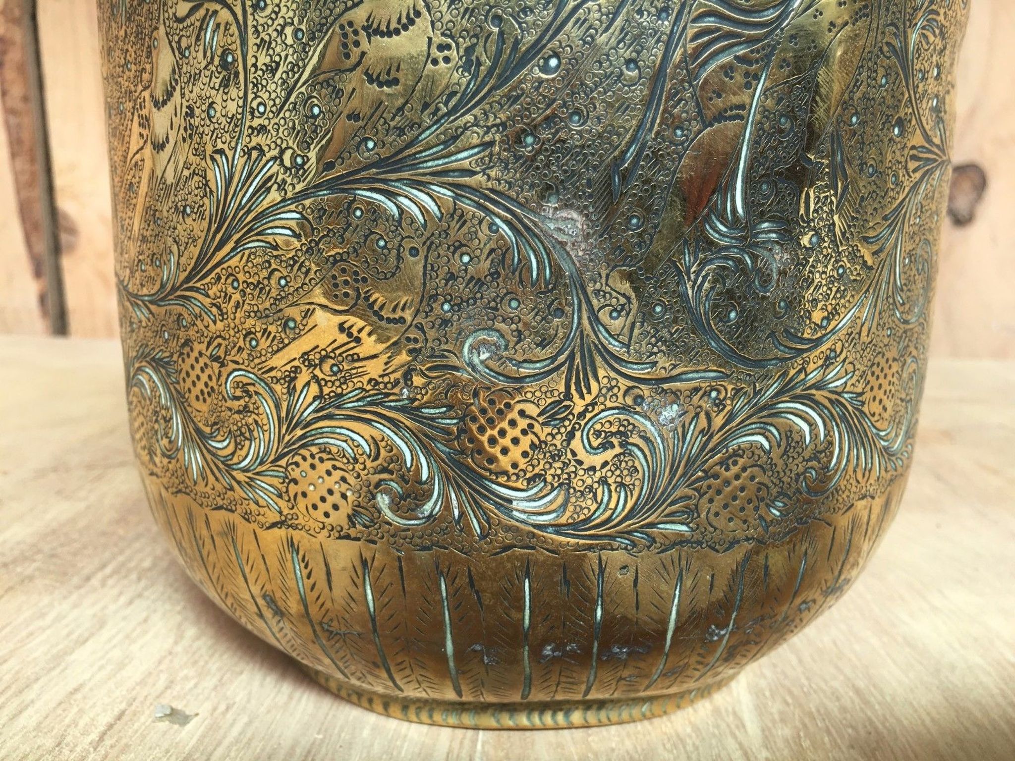 Serious brass pot