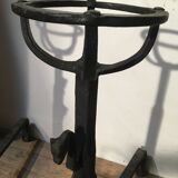 Paire de landiers en fer forgé