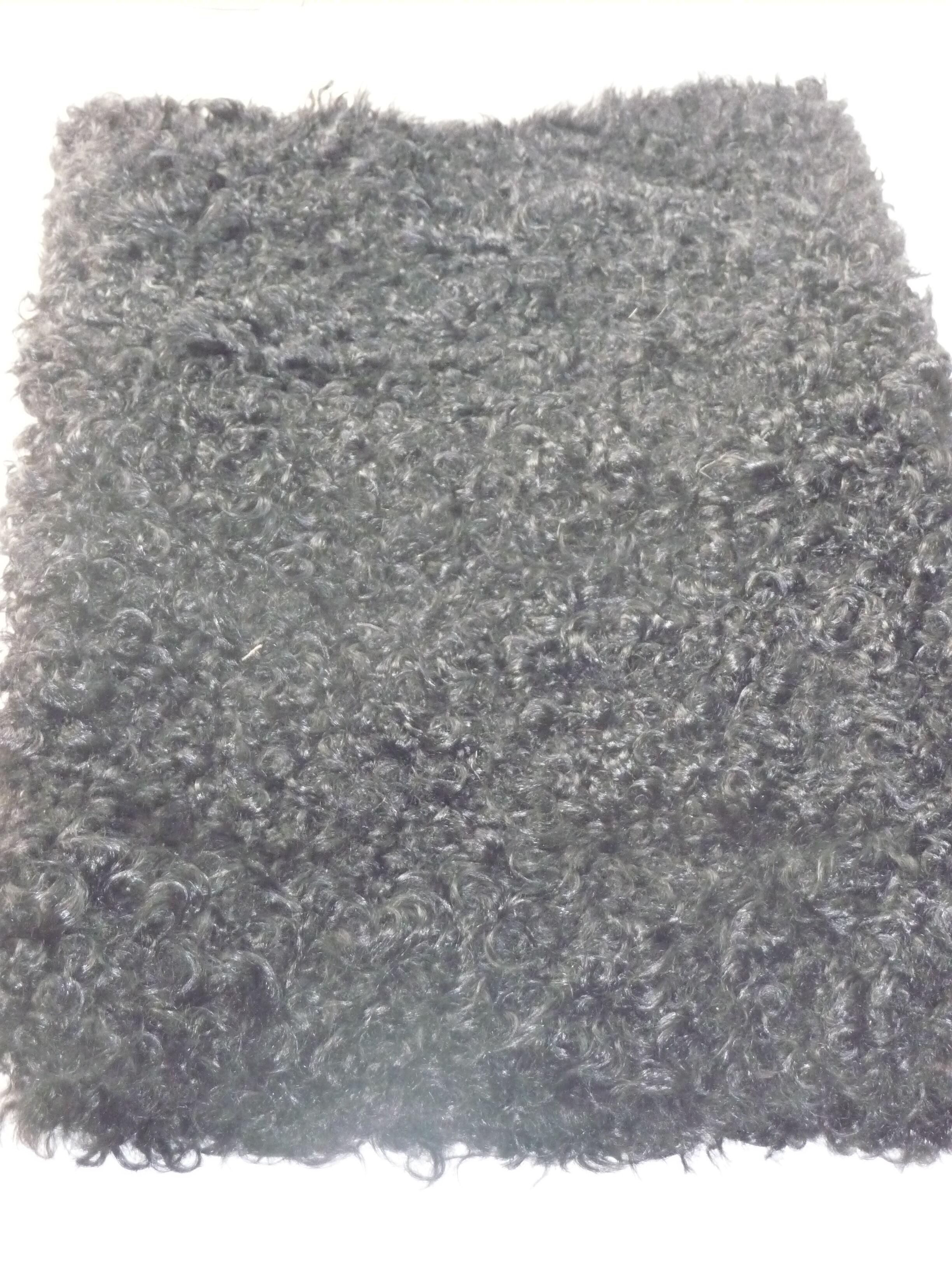 Brown sheepskin carpet natural, deco, 110*44 cm