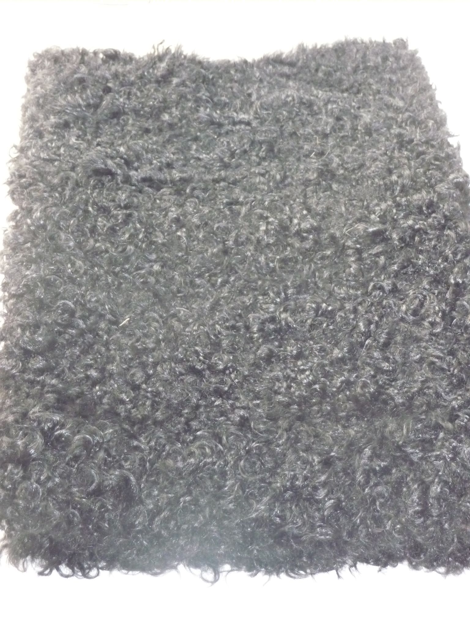 Brown sheepskin carpet natural, deco, 110*44 cm