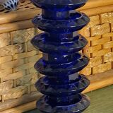 Navy blue candle holders