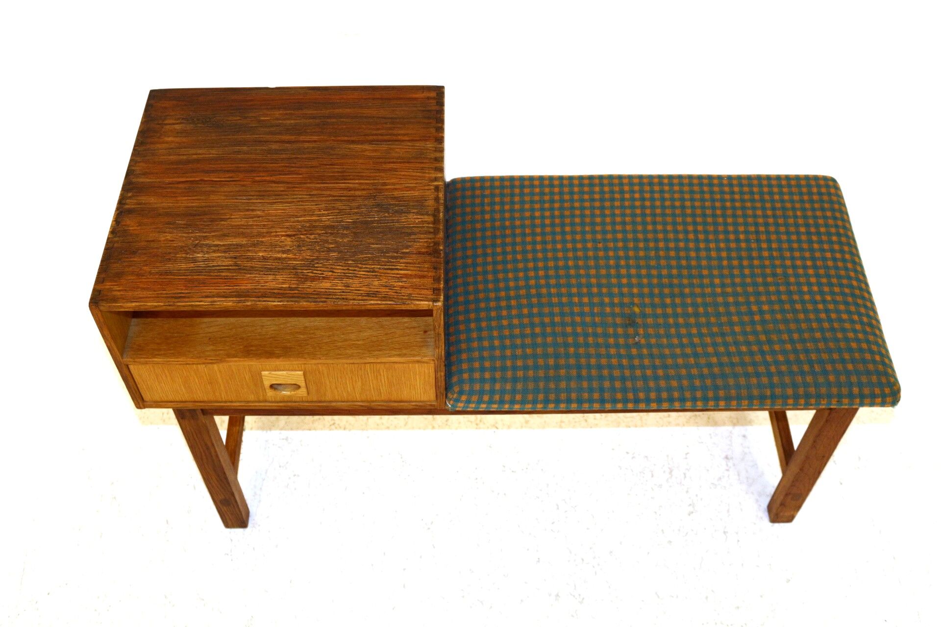 Oak telephone bench, Sweden, 1960