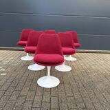 6 original vintage Knoll Tulip chairs by Eero Saarinen