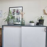 Buffet vintage en bois peint