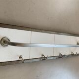 Antique tiled tea towel holder