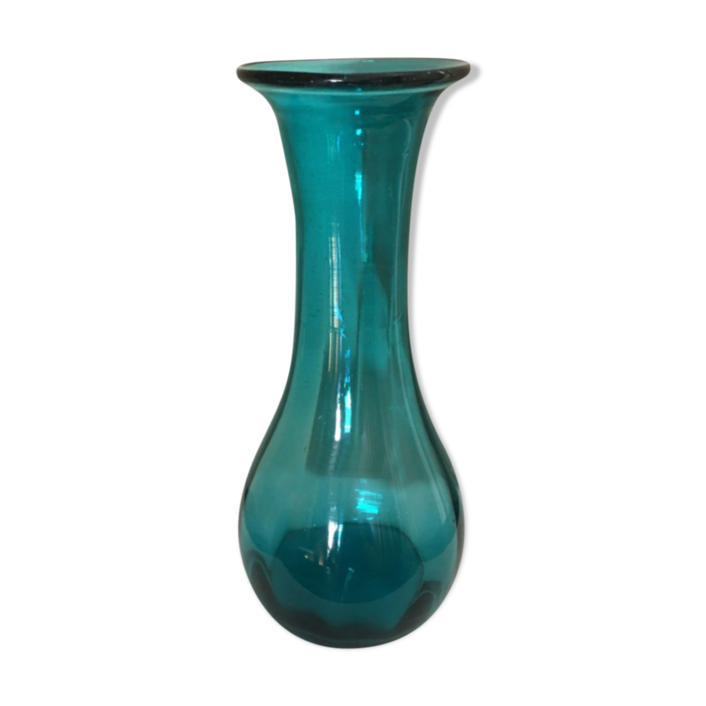Old blue vase