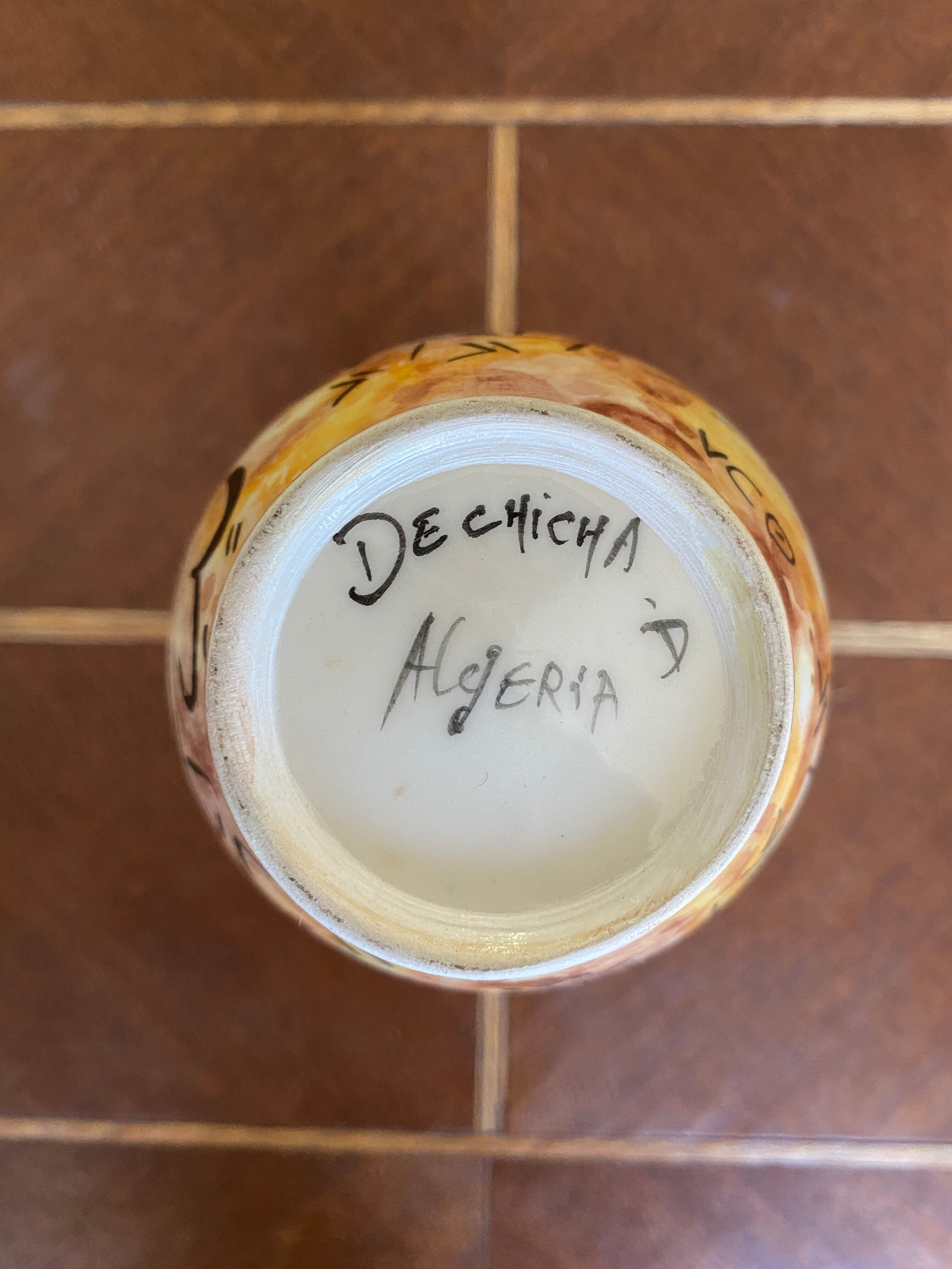 Vase signed Dechicha Algeria