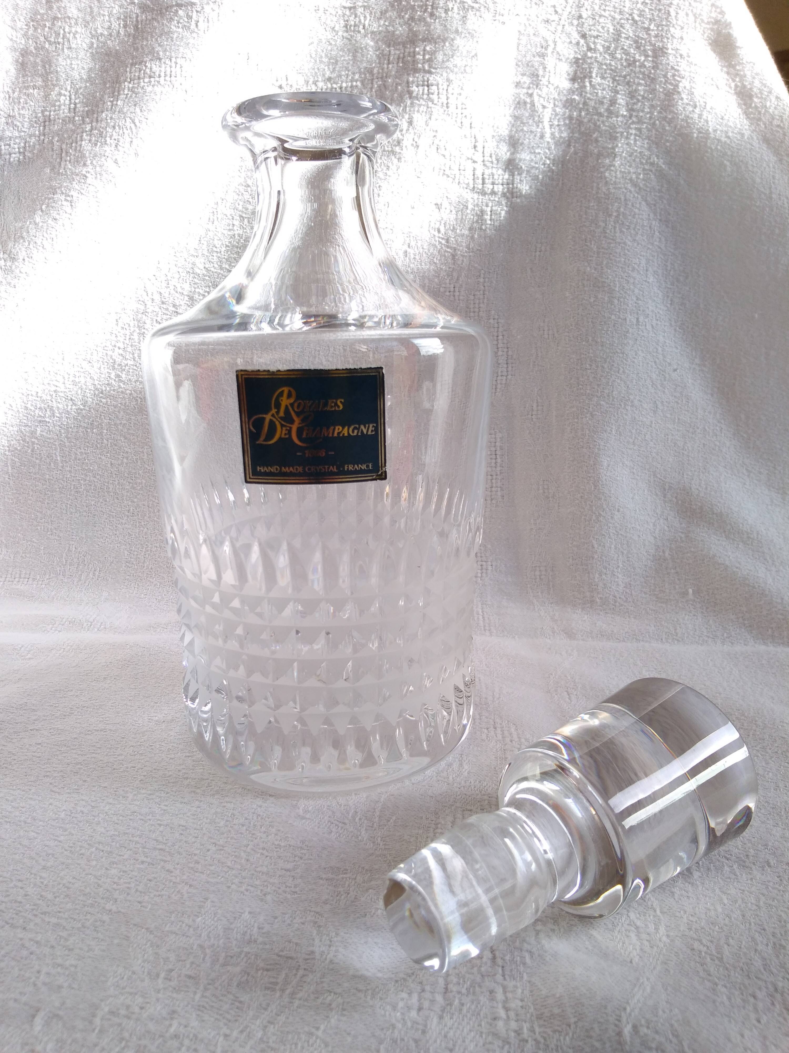 Crystal whisky decanter Royales De Champagne