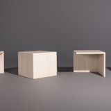 Coffee table in travertine, set of 4