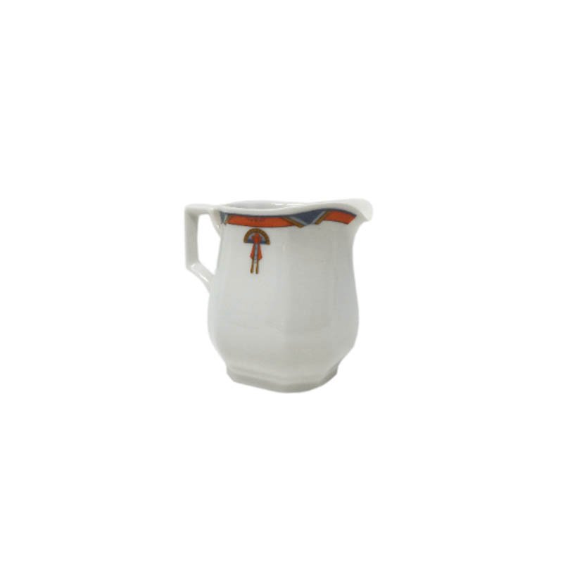 Art deco white coffee and tea set, 1930s, set of 12