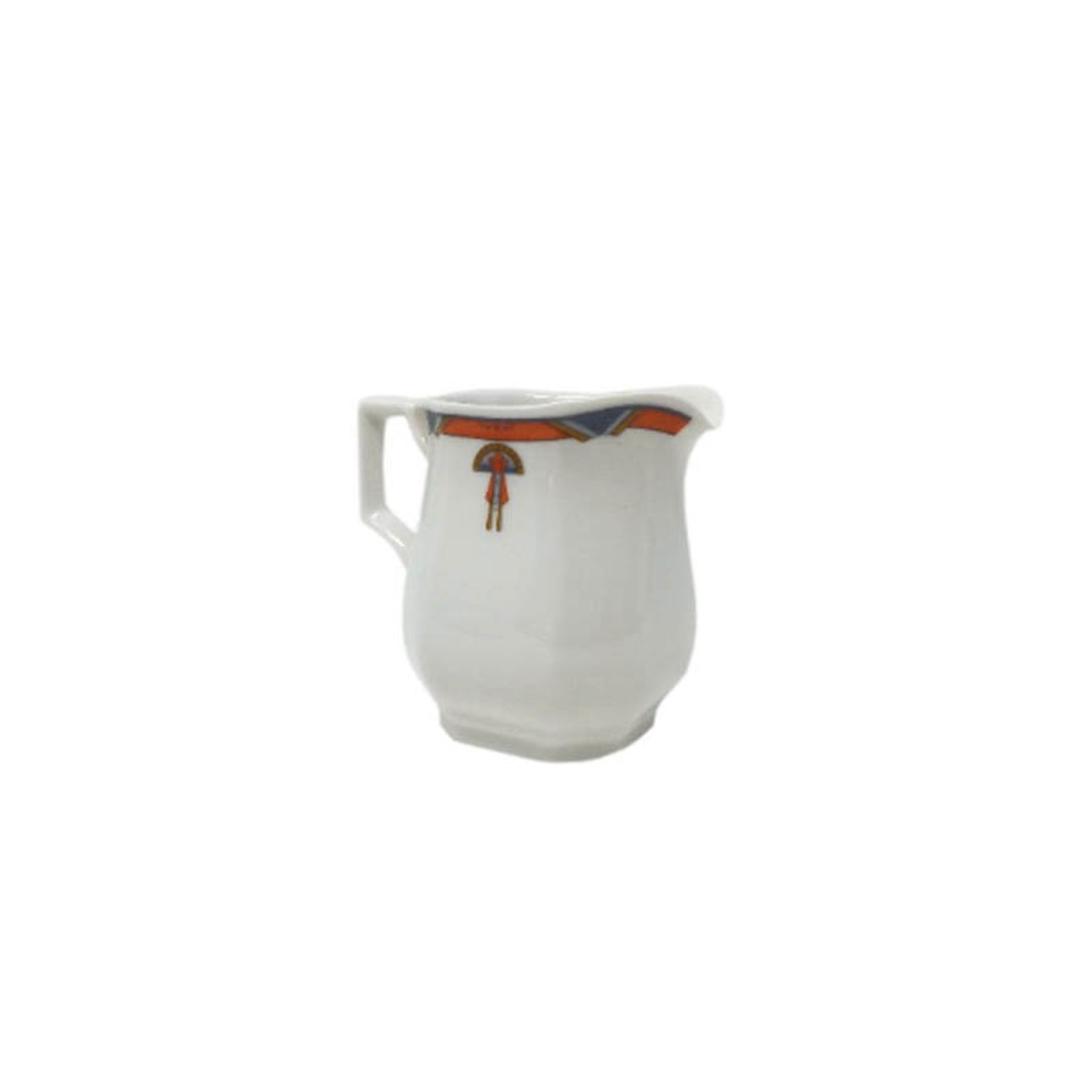 Service à café et à thé blanc Art déco, années 1930, ensemble de 12